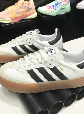 阿迪达斯男女鞋2024夏季新款SAMBAE运动经典百搭T头小白鞋 JI1349