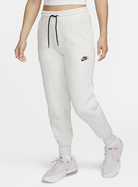 耐克女装2024秋新款宽松舒适透气休闲收脚运动针织长裤FB8331-013