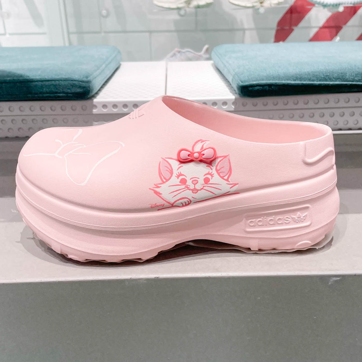阿迪达斯三叶草女鞋2025夏玛丽猫厚底运动拖凉鞋穆勒厨师鞋JR7150
