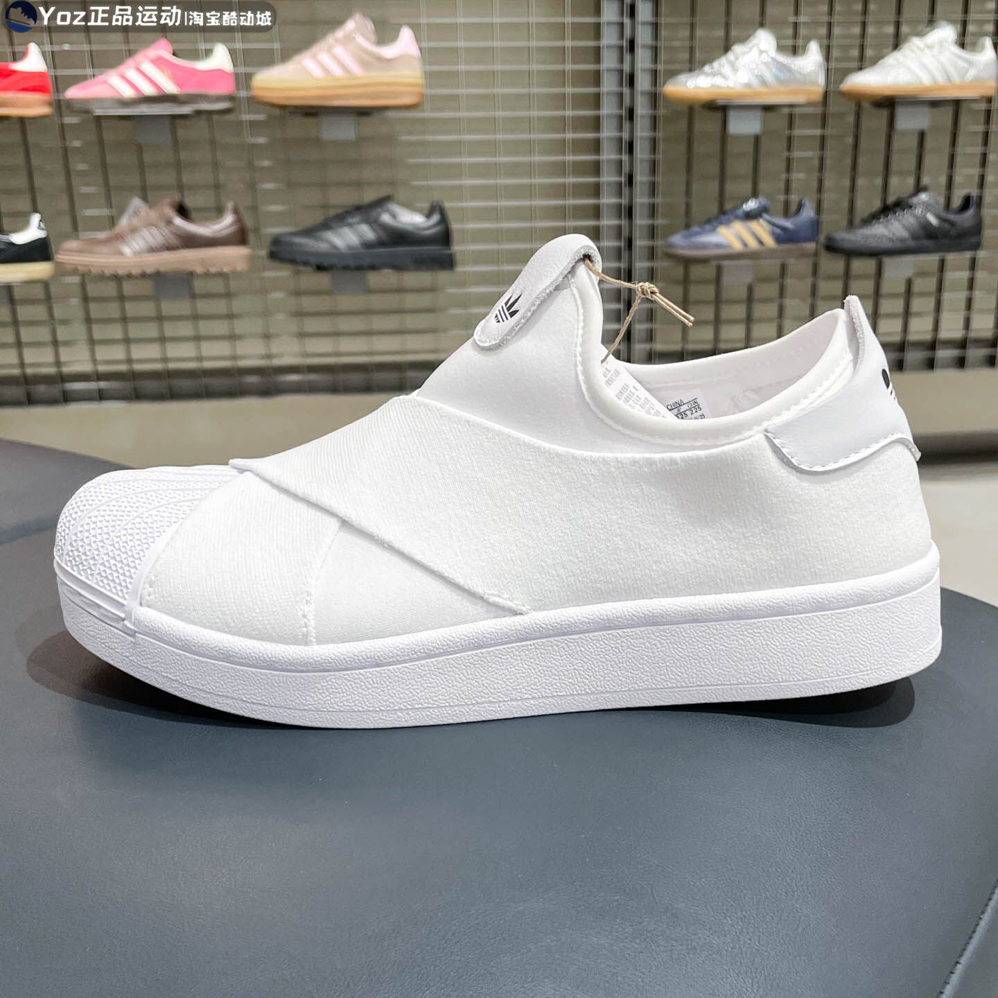 ADIDAS阿迪达斯三叶草男女鞋2026春款复古一脚登贝壳头板鞋KH8209