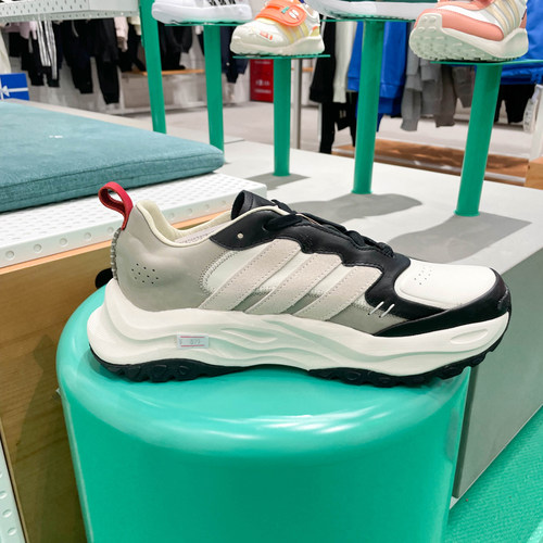 阿迪达斯男女款2024春新款MAXXWAVY网面透气缓震运动跑步鞋IF9267