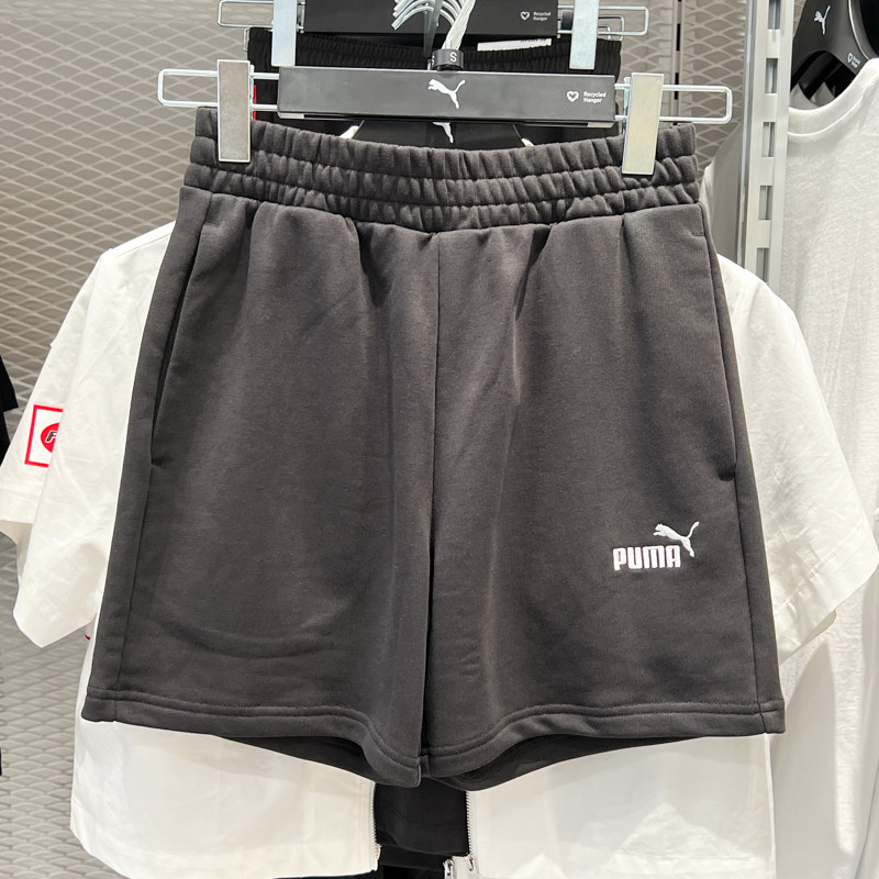 PUMA彪马女子2025夏新款针织透气舒适运动休闲百搭短裤 688943-01