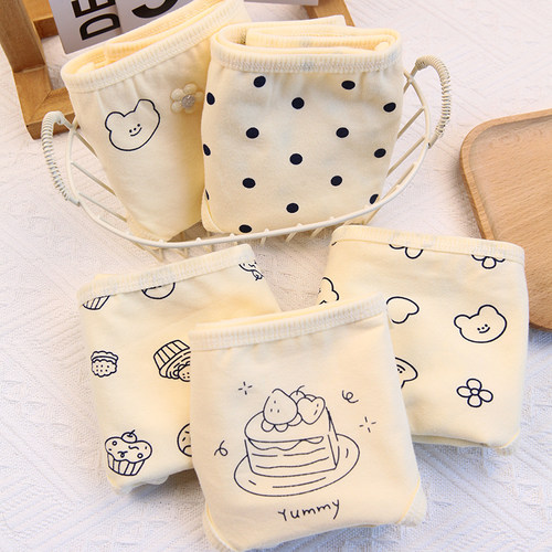 可爱卡通小熊小兔少女内裤