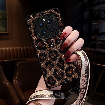 适用华为荣耀magic7手机壳新款magic6pro保护套magic5欧美风magic3高级感女挂绳magic4至臻版保时捷网红豹纹