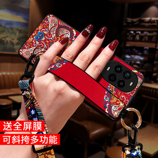 适用华为nova12pro手机壳新款nova13斜挎肩背挂脖绳nova14保护套11中国风10马7se年Hi 9女8腕带活力版Ultra红