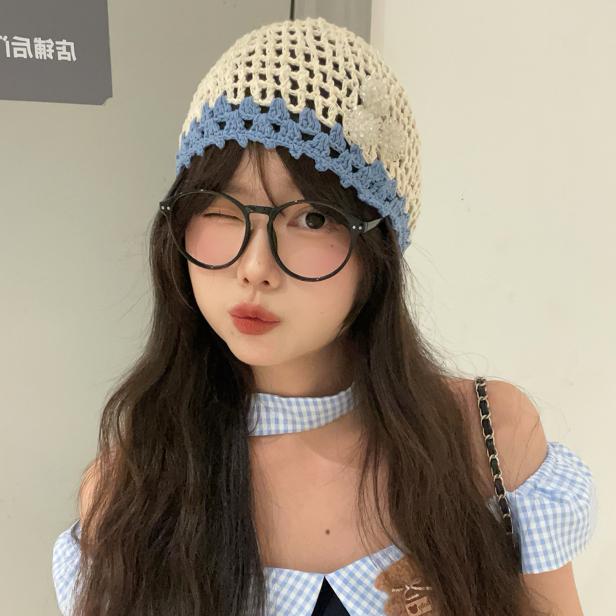 韩系手工编织镂空针织拼色包头帽女早秋辣妹时髦冷帽甜酷毛线帽潮,服饰配件/皮带/帽子/围巾,帽子,淘宝优惠券,粉丝福利购,淘宝优惠卷