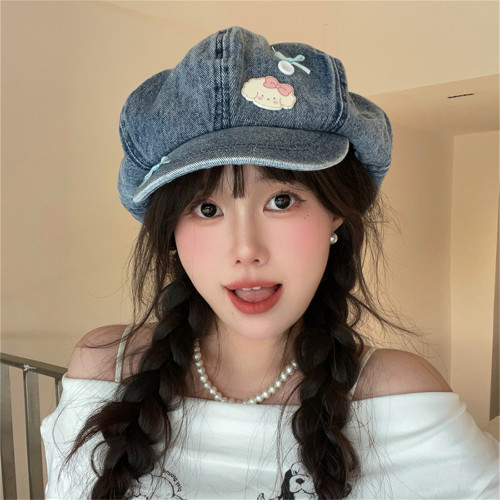八角帽出游休闲可爱小狗夏秋大檐