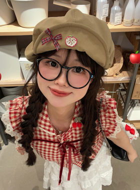 双笙欧尼翻檐八角帽出游休闲女