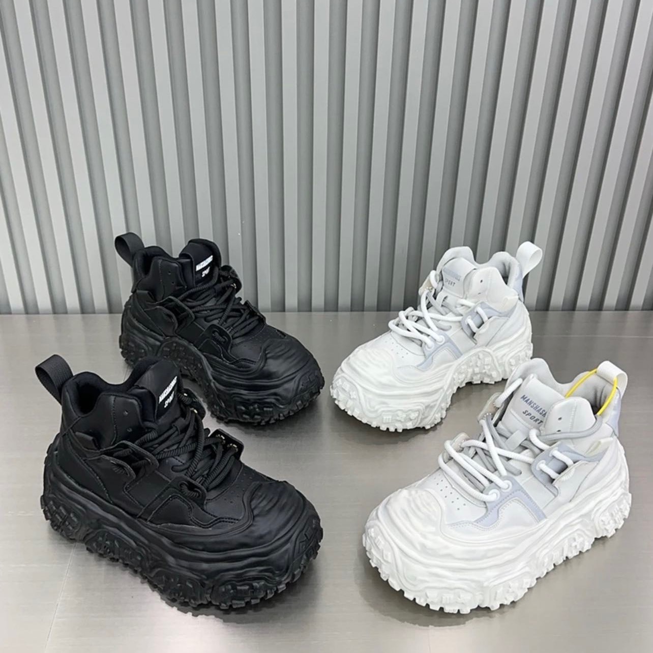 《榴恋依恋》2.0升级款欧洲站轮胎老爹鞋秋冬新款增高运动潮板鞋