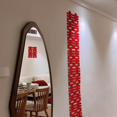 婚房布置喜字卧室门上窗户囍字