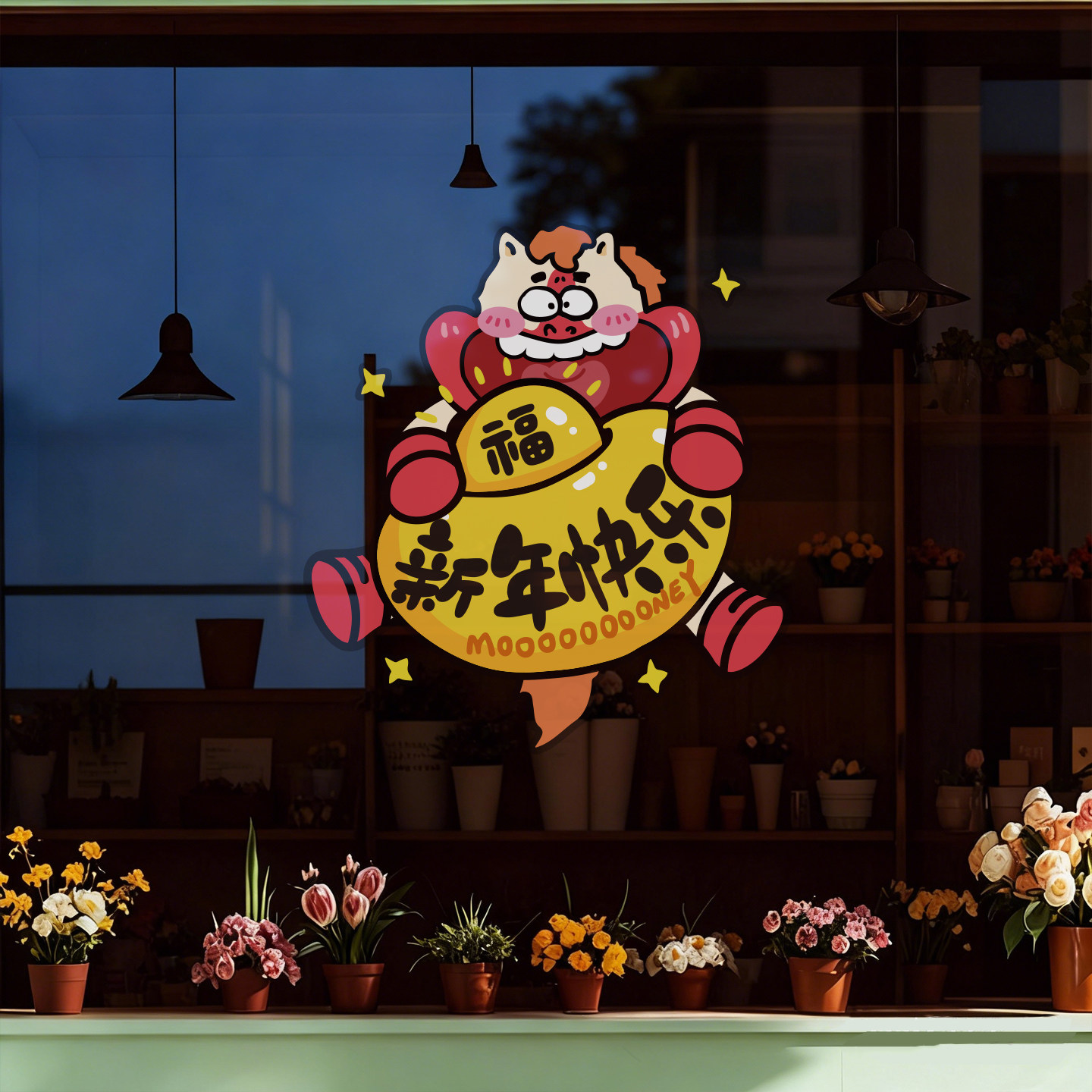 2026马年新年卡通福字贴纸新年快乐装饰贴画春节窗花门贴墙贴,节庆用品/礼品,喜字/剪纸/贴纸,淘宝优惠券,粉丝福利购,淘宝优惠卷