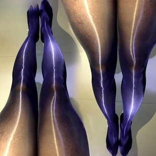 袜8D薄油亮油光飞机袜912高密神裤 性感丝袜男马油袜jj套大码 连裤