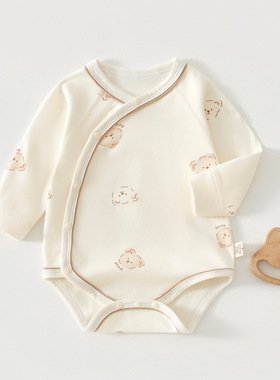 新生婴儿连体衣a类纯棉秋装宝宝包屁衣四季三角哈衣爬服春秋睡衣