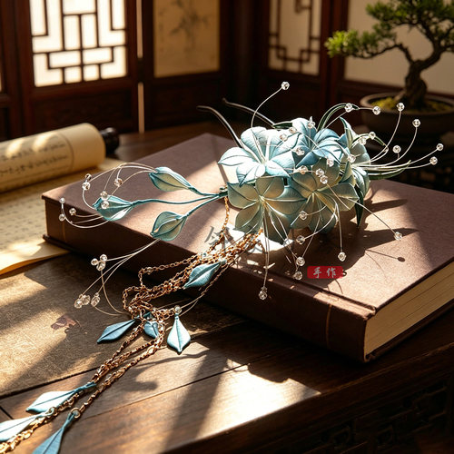 茉莉花免裁剪沙龙diy缠花材料包