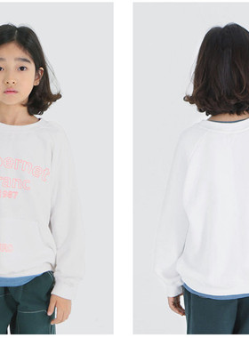 特价HIRO童装春秋季男女儿童中小童时尚字母休闲宽松长袖卫衣