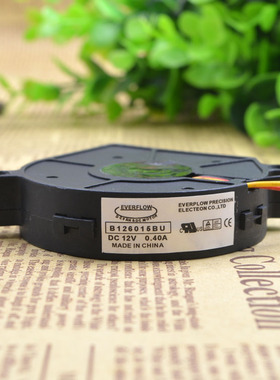 EVERFLOW B126015BU 12V 0.40A 3线 6cm 电脑 CPU AMD 涡轮 风扇