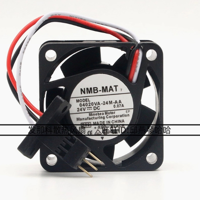 原装NMB 04020VA-24M-AA-00 4020 24V 0.07A 4CM 发那科机床风扇