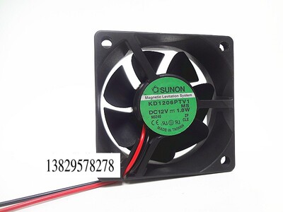 全新建准 KDE1206PTV1 12V 1.8W 6025 6厘米 2线 机箱 散热风扇