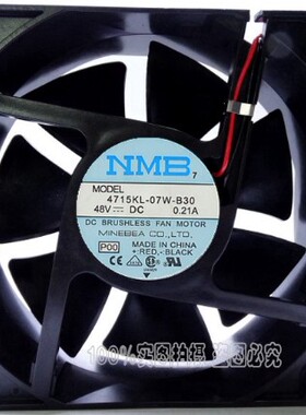 NMB-MAT7 12038 12CM 4715KL-07W-B30 48V 0.21A 变频器直流风扇