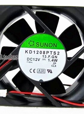 SUNON KD1208PTS2 12V 1.4W 80*80*25MM 机箱电源烘干机风扇 8cm