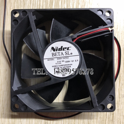 D08A-24TS2 原装正品Nidec 8025 DC24V 0.23A 轴流 变频器风扇