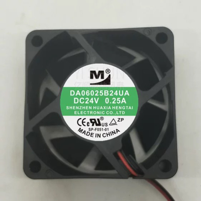全新 一盟 DA06025B24UA 6025 24v 0.25a 6CM 2线 变频器散热风扇