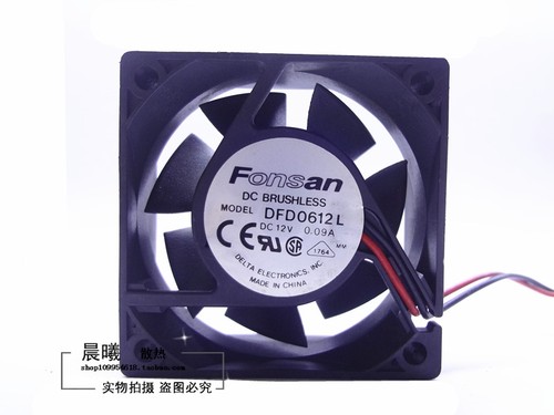 台达 DFD0612L 6CM 6020 12V 0.09A 静音机箱风扇电脑风扇CPU风扇