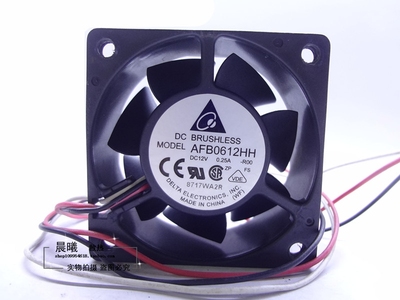 台达 AFB0612HH 6025 12V 0.25A 6CM6厘米 电脑 机箱电源散热风扇