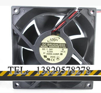 全新原装ADDA AD0924HB-Y71GL 9厘米 24V 0.35A 变频器散热风扇