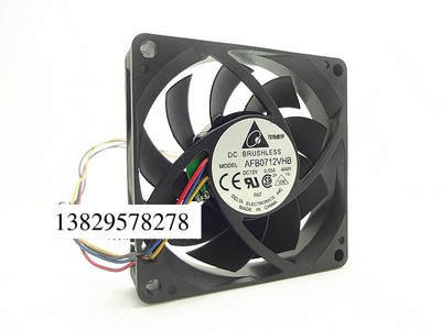 台达 7015 AFB0712VHB 12V 0.55A 4线PWM温控CPU机箱电源散热风扇