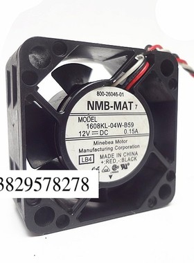 NMB 1608KL-04W-B59 12V 0.15A 4020 4CM4厘米 3线交换机散热风扇