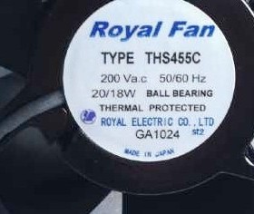 日本原装进口TOYO TYPE TLHS455C 200V 50/60HZ 12038全金属风扇