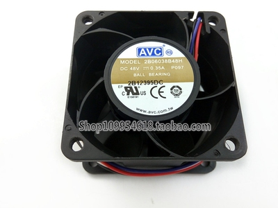 原装 AVC 2B06038B48H 6038 48V 0.35A 6CM/厘米 双滚珠散热风扇