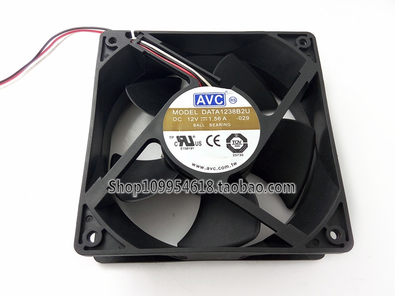 AVC 12038 DATA1238B2U 12V 1.56A 12CM/厘米 大风量 服务器风扇