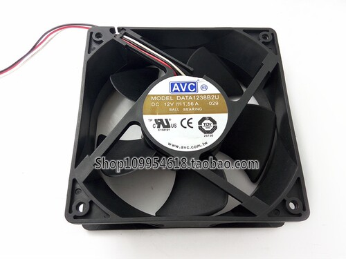 AVC 12038 DATA1238B2U 12V 1.56A 12CM/厘米 大风量 服务器风扇