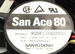 三洋风扇 8038 12V 1.1A 服务器大风量风扇 9G0812FG1D041