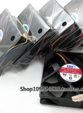 AVC 8025 8厘米 12V 0.35A 4线 CPU 静音 机箱风扇 DS08025R12UP