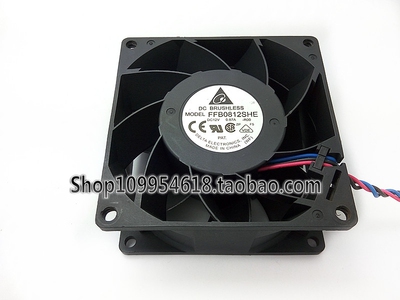 台达 8038 12V 0.87A FFB0812SHE-ROO 8CM/厘米 报警 服务器风扇