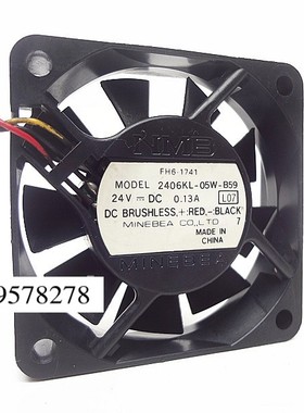 原装NMB 6CM 6015 24V 0.13A 变频器 工控机风扇 2406KL-05W-B59