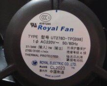 原装日本ROYAL UT276D-TP[B98] 220V 37/34W140*140*50耐高温风扇