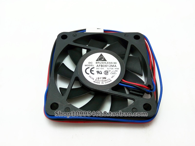 台达 6025 12V 0.15A 6CM 6厘米 3线 机箱散热风扇 AFB0612MA