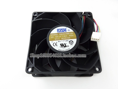 AVC DB09238B12H 12V 1.50A 9CM/厘米 9038 4线 PWM调速机箱风扇