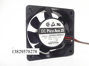 6025 6厘米 24V 6cm 3线变频器散热风扇109R0624MH403 0.07A 三洋