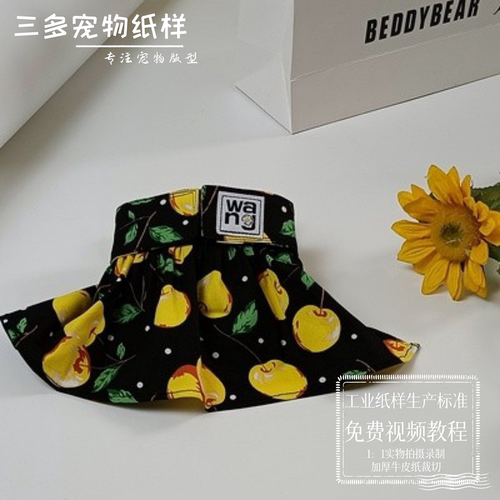 狗狗宠物生理裤纸样月经裤模版泰迪裤衩卫生裤图纸教程 - 封面