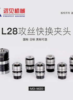 L28丝锥深圳远见B18攻牙快换