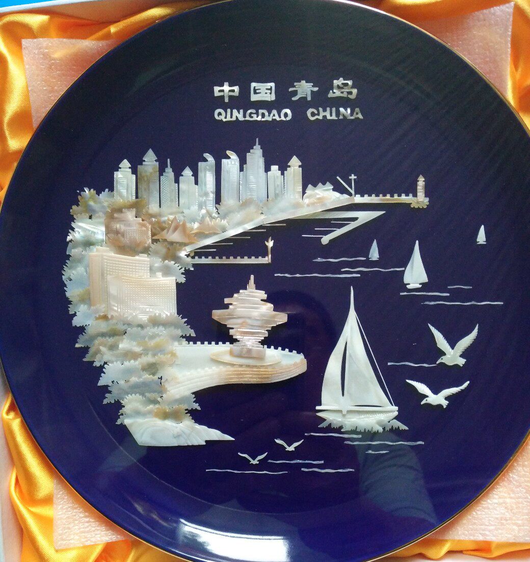 青岛特色贝雕工艺品伴手礼会议纪念品全套礼品包装生产商直供热销