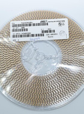 贴片黄色钽电容 B型 1210 3528 100UF 6.3V 107J TAJB107M006RNJ