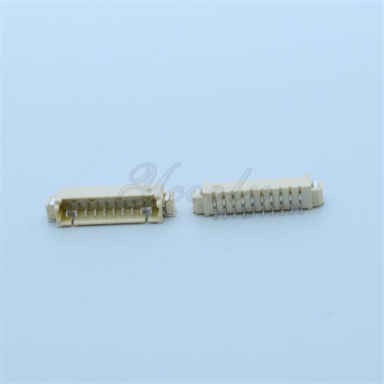 卧贴 1.25mm间距 13Pin 白色座子 贴片插座连接器接插件 焊板针座