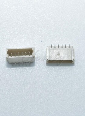 立贴 SH1.0mm间距 7Pin 白色座子 贴片插座连接器接插件 焊板针座