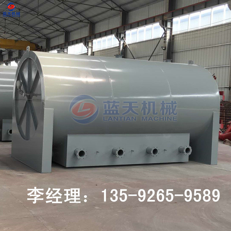 干馏竹子果木原木树枝炭化机卧式稻壳桉木荔枝木碳化炉制木炭设备